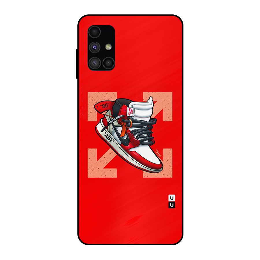 Trendy Air Shoes Metal Back Case for Galaxy M51