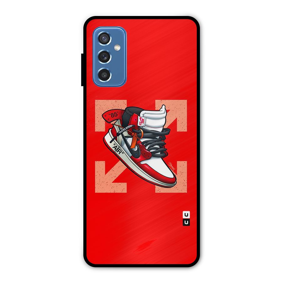 Trendy Air Shoes Metal Back Case for Galaxy M52 5G