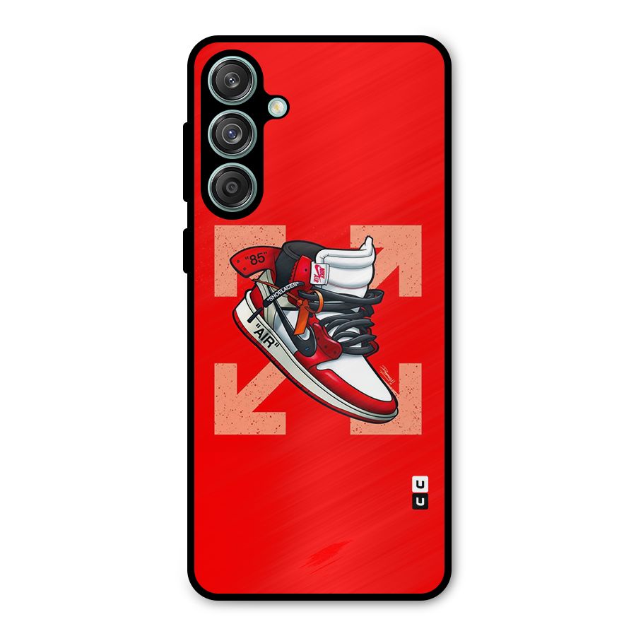 Trendy Air Shoes Metal Back Case for Galaxy M55 5G