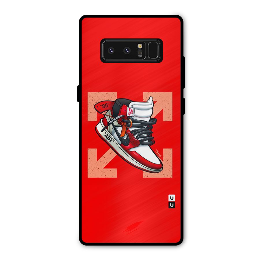 Trendy Air Shoes Metal Back Case for Galaxy Note 8