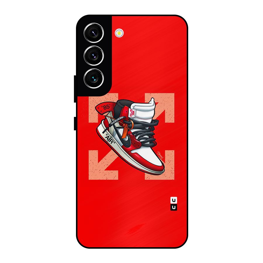Trendy Air Shoes Metal Back Case for Galaxy S22 5G