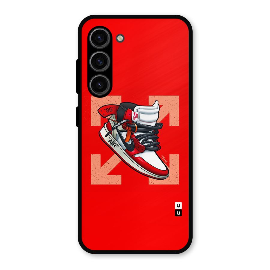 Trendy Air Shoes Metal Back Case for Galaxy S23