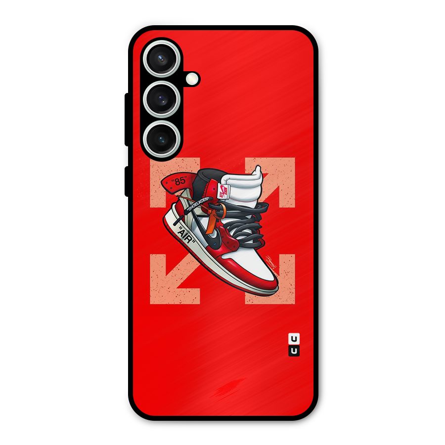 Trendy Air Shoes Metal Back Case for Galaxy S23 FE