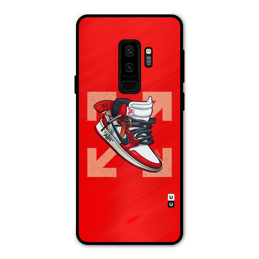 Trendy Air Shoes Metal Back Case for Galaxy S9 Plus