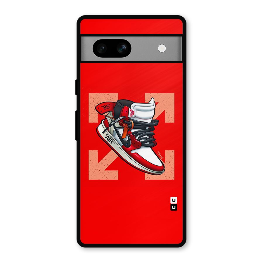 Trendy Air Shoes Metal Back Case for Google Pixel 7a