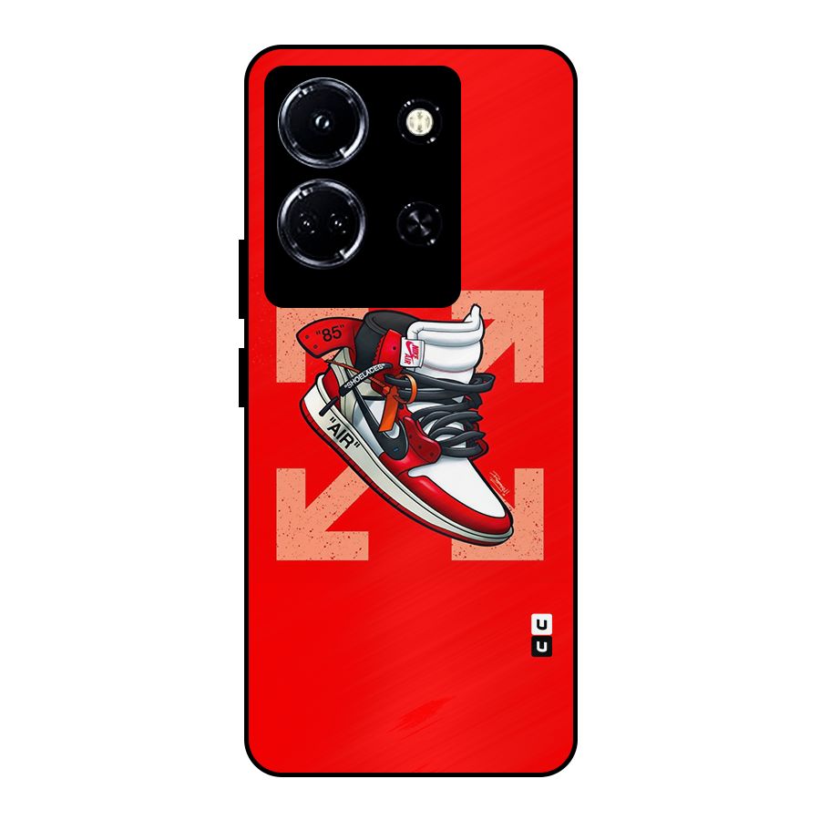 Trendy Air Shoes Metal Back Case for Infinix Note 30 5G