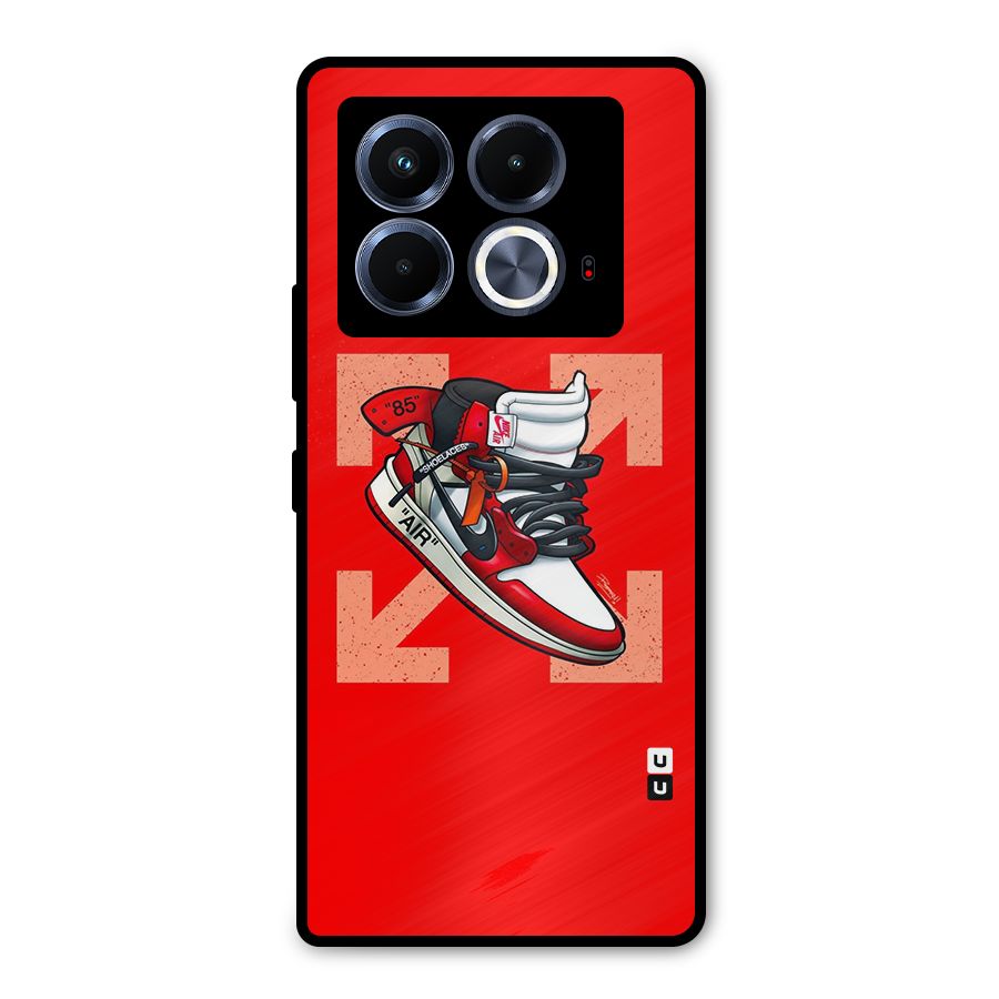 Trendy Air Shoes Metal Back Case for Infinix Note 40 5G
