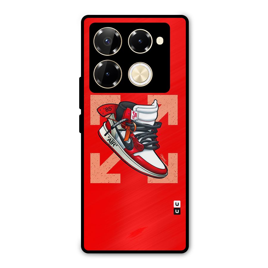 Trendy Air Shoes Metal Back Case for Infinix Note 40 Pro Plus