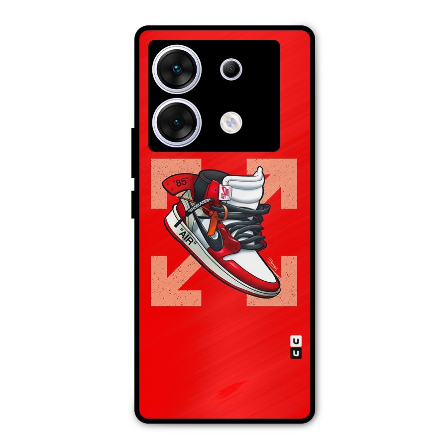 Trendy Air Shoes Metal Back Case for Infinix Zero 30 5G