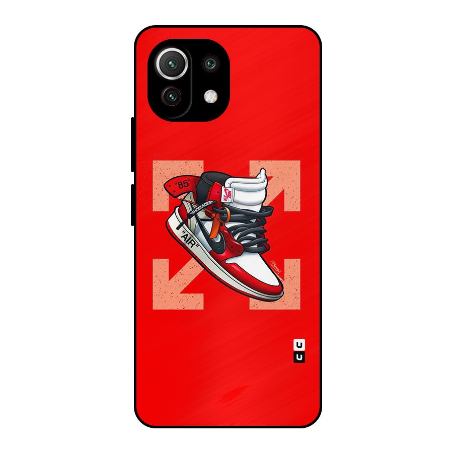 Trendy Air Shoes Metal Back Case for Mi 11 Lite NE 5G