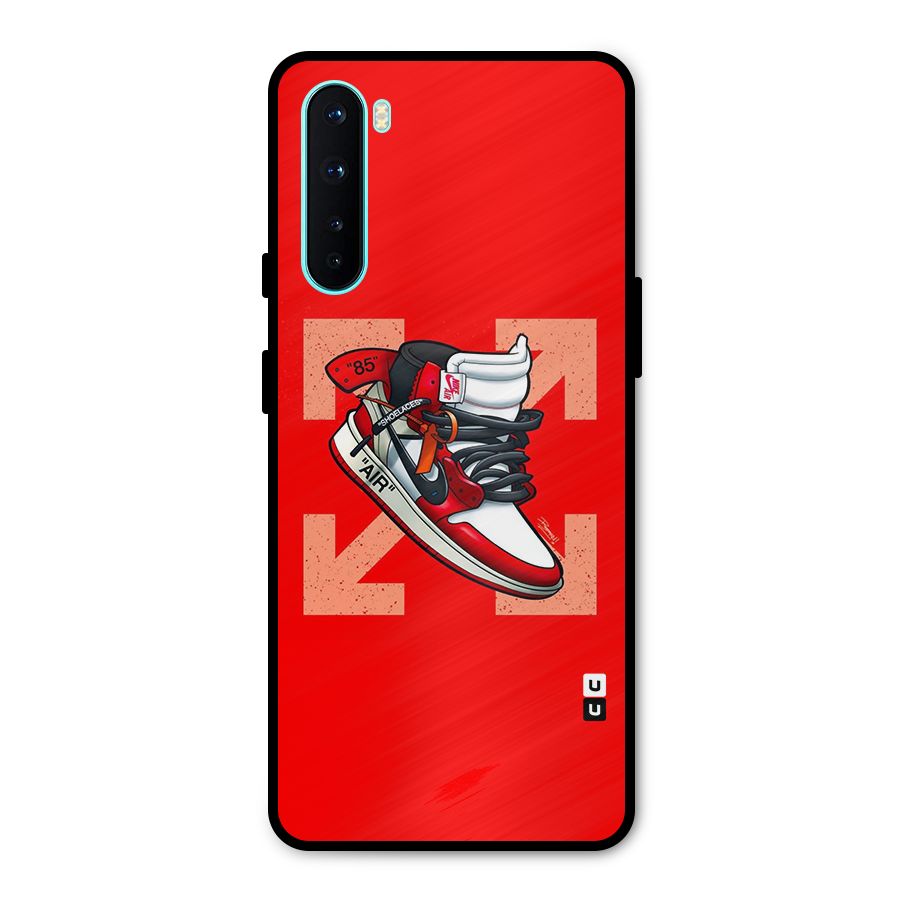 Trendy Air Shoes Metal Back Case for OnePlus Nord