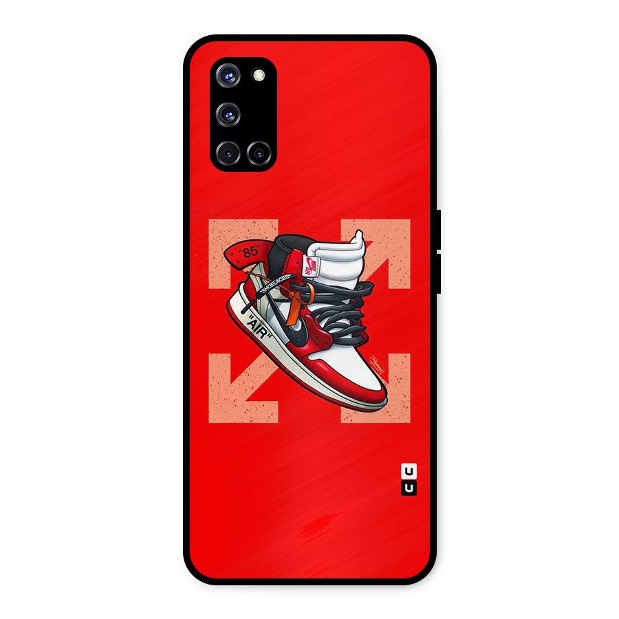 Trendy Air Shoes Metal Back Case for Oppo A52