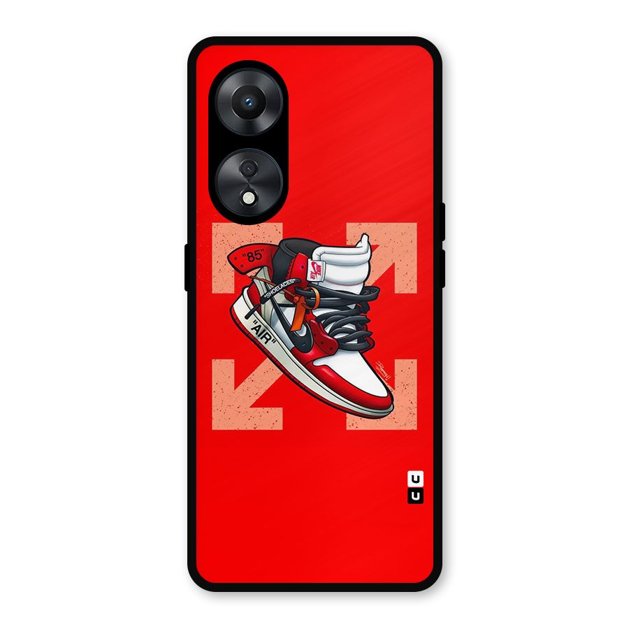 Trendy Air Shoes Metal Back Case for Oppo A78