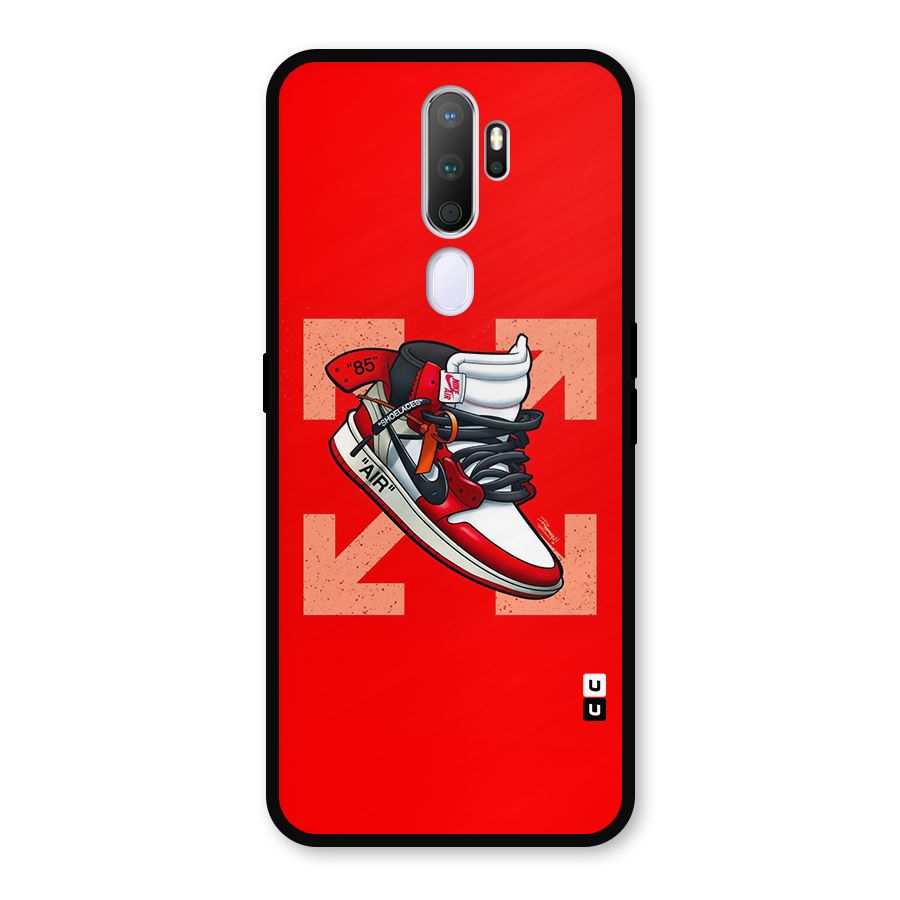 Trendy Air Shoes Metal Back Case for Oppo A9 (2020)
