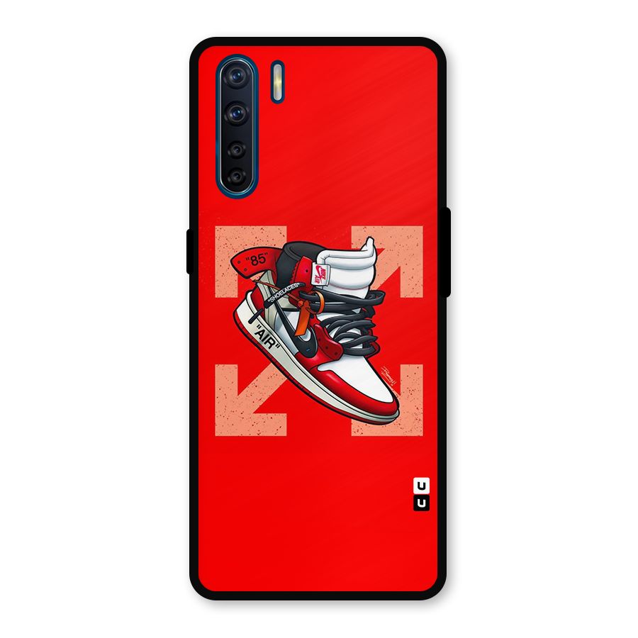 Trendy Air Shoes Metal Back Case for Oppo F15
