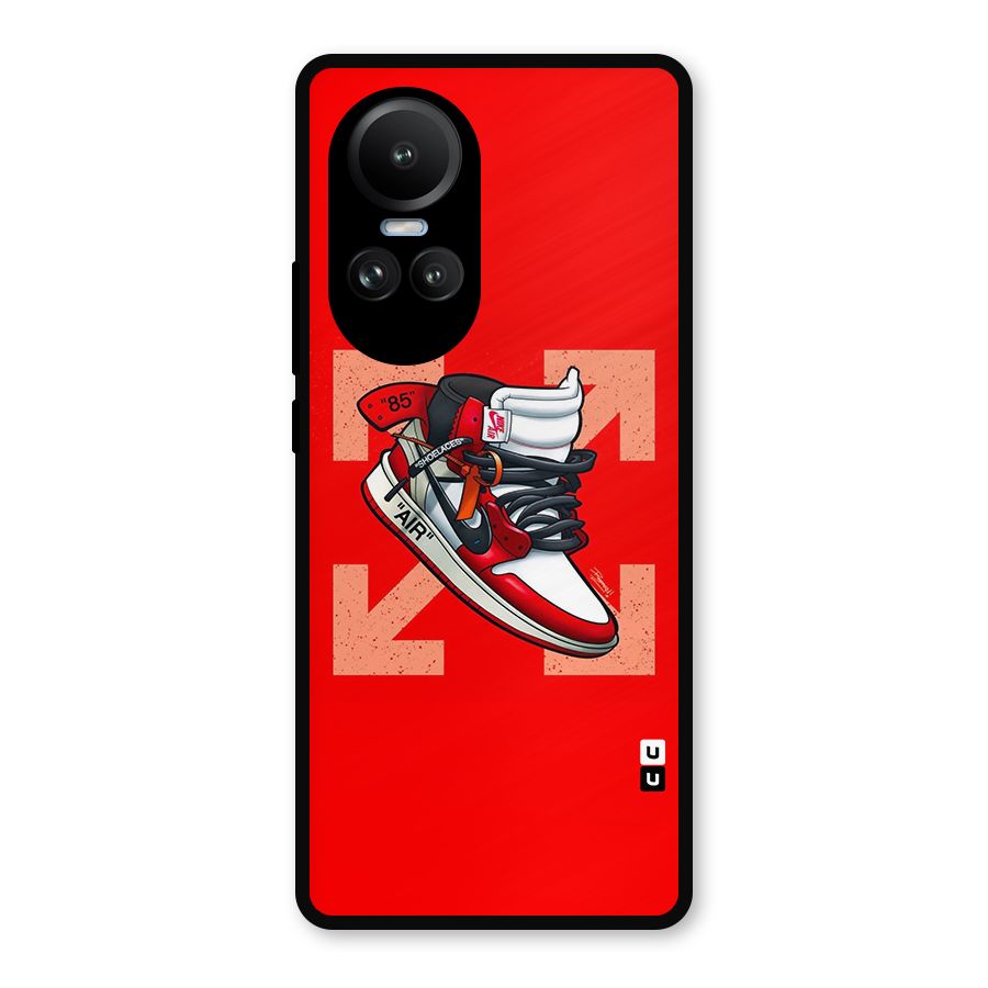 Trendy Air Shoes Metal Back Case for Oppo Reno10 Pro