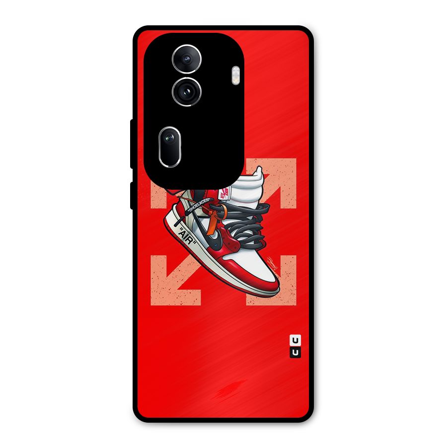 Trendy Air Shoes Metal Back Case for Oppo Reno11 Pro 5G