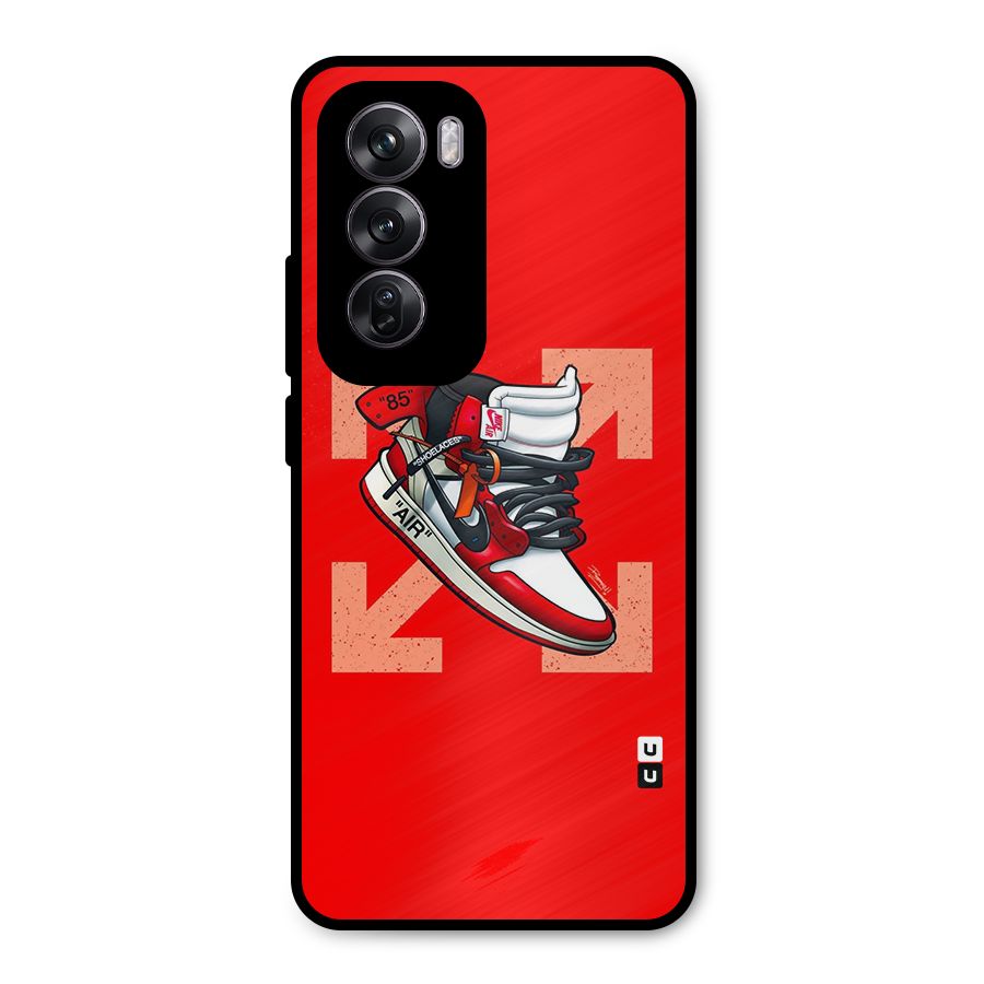 Trendy Air Shoes Metal Back Case for Oppo Reno12 Pro