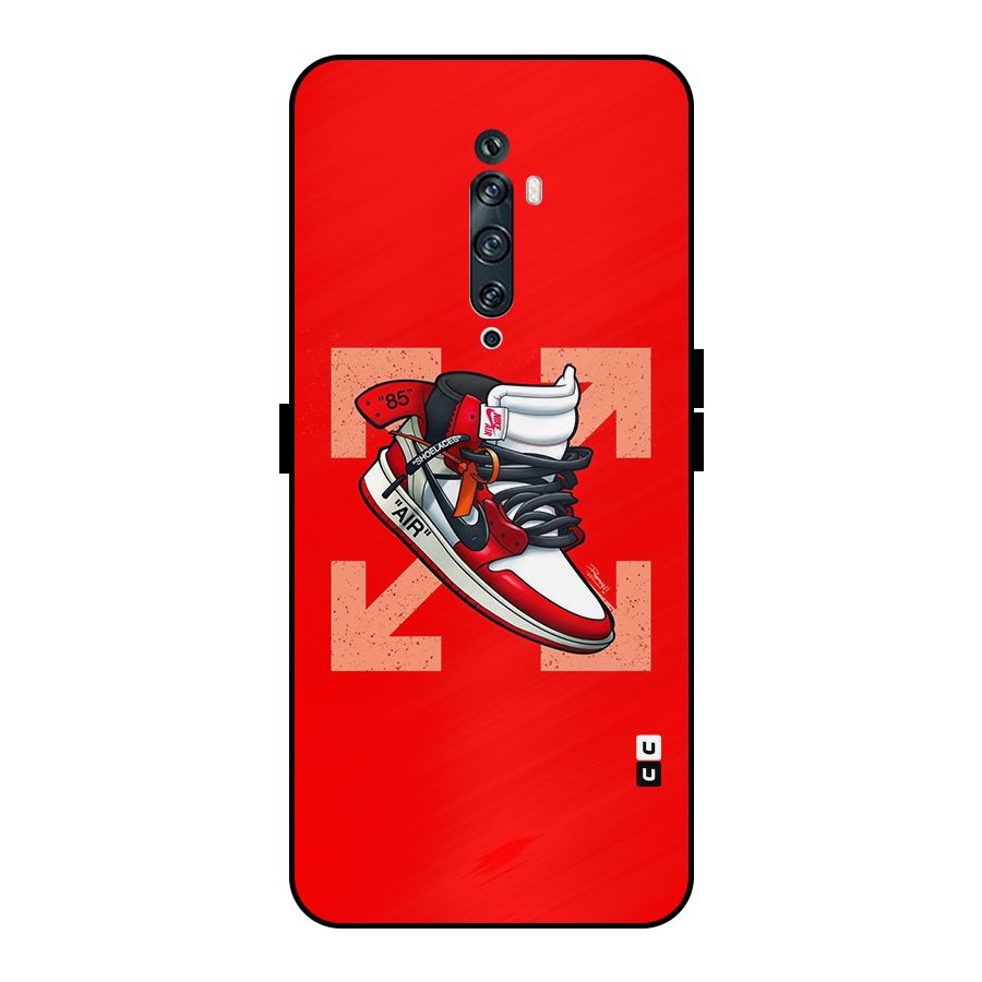 Trendy Air Shoes Metal Back Case for Oppo Reno2 F