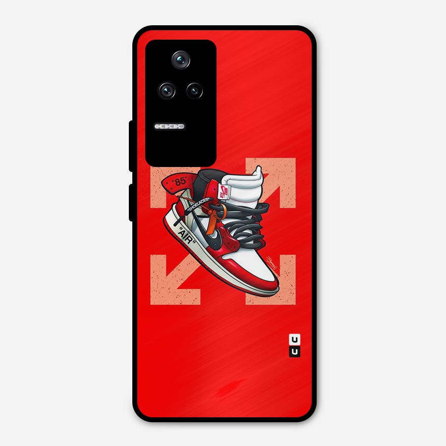 Trendy Air Shoes Metal Back Case for Poco F4 5G