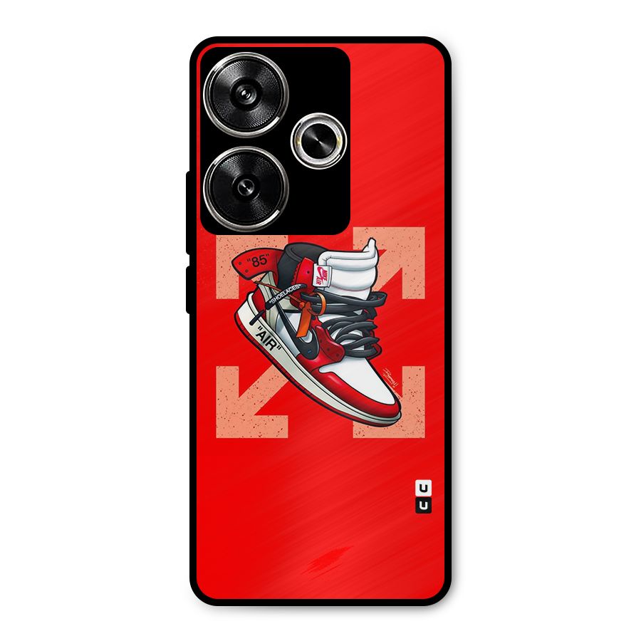 Trendy Air Shoes Metal Back Case for Poco F6
