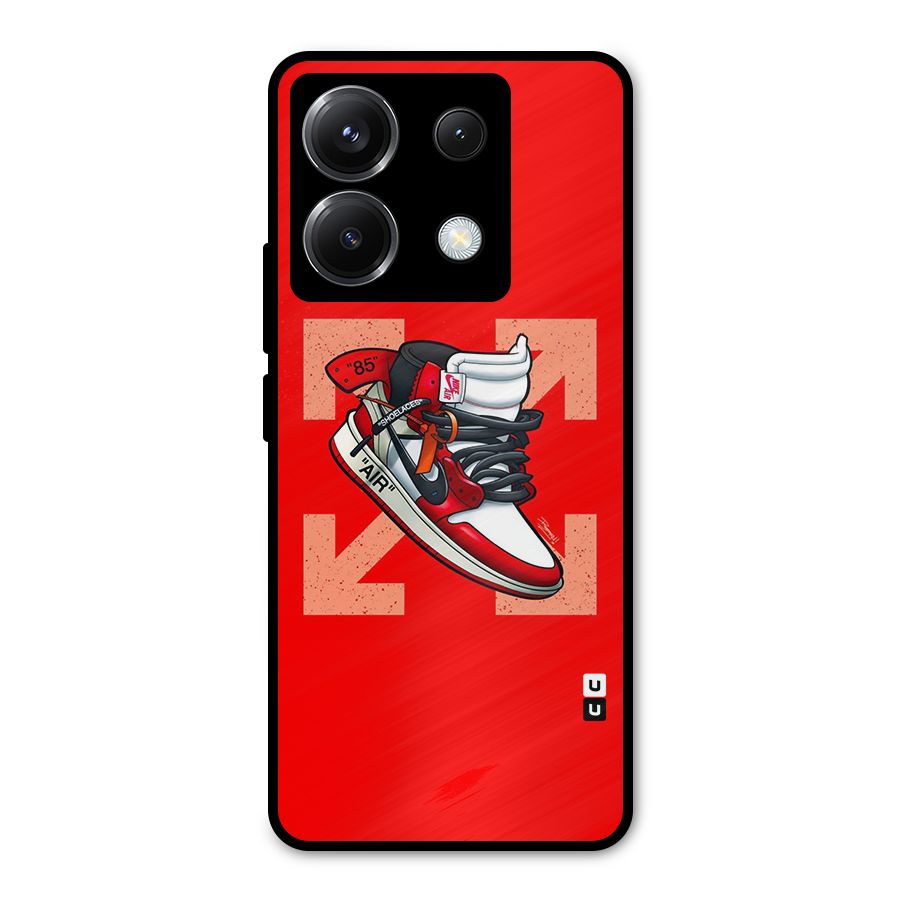 Trendy Air Shoes Metal Back Case for Poco X6