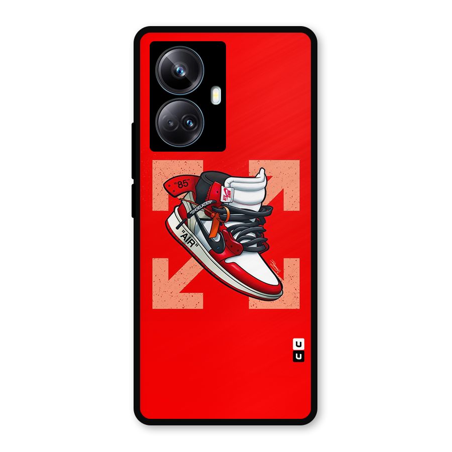 Trendy Air Shoes Metal Back Case for Realme 10 Pro Plus