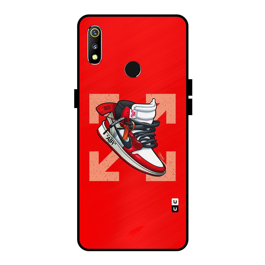 Trendy Air Shoes Metal Back Case for Realme 3i