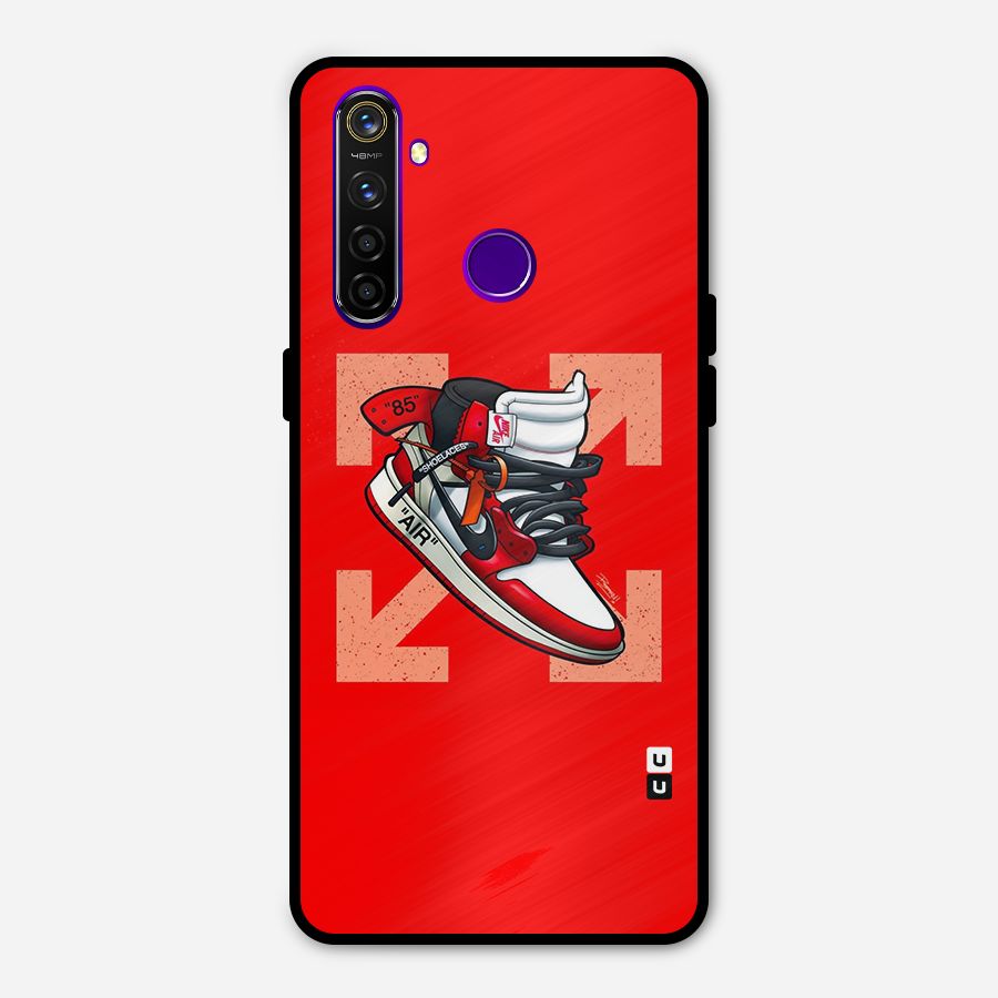 Trendy Air Shoes Metal Back Case for Realme 5 Pro
