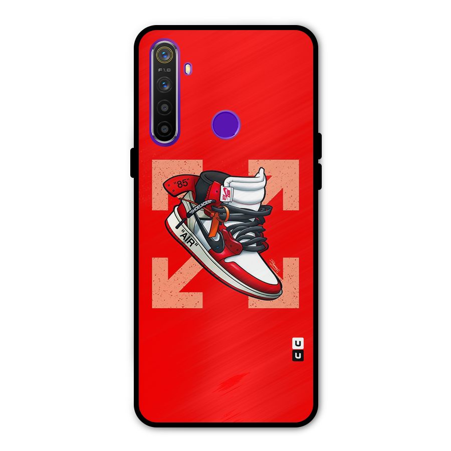 Trendy Air Shoes Metal Back Case for Realme 5i