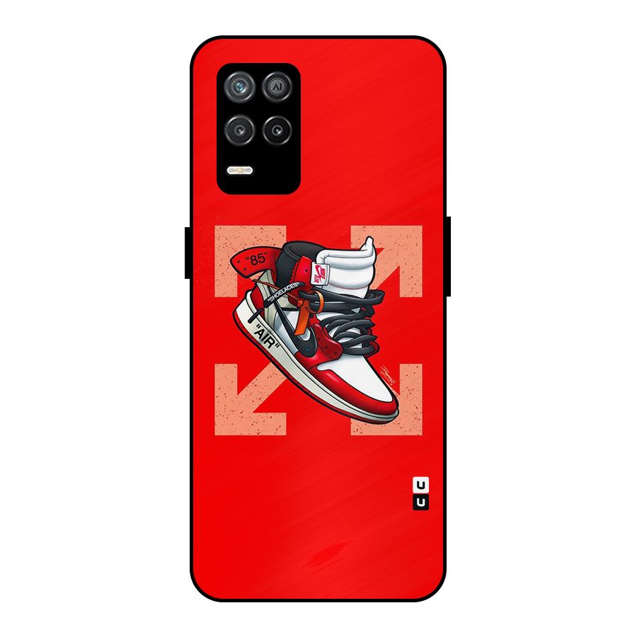 Trendy Air Shoes Metal Back Case for Realme 8s 5G