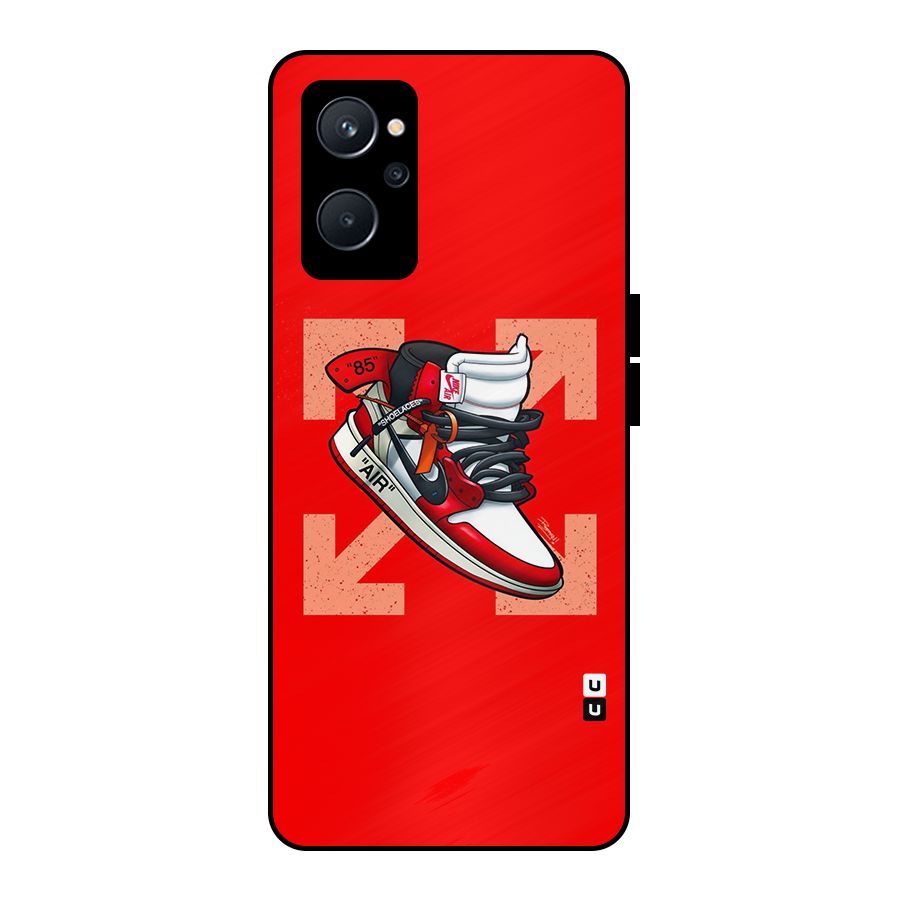 Trendy Air Shoes Metal Back Case for Realme 9i 5G