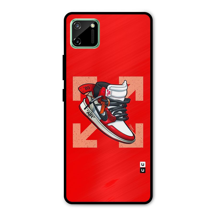 Trendy Air Shoes Metal Back Case for Realme C11