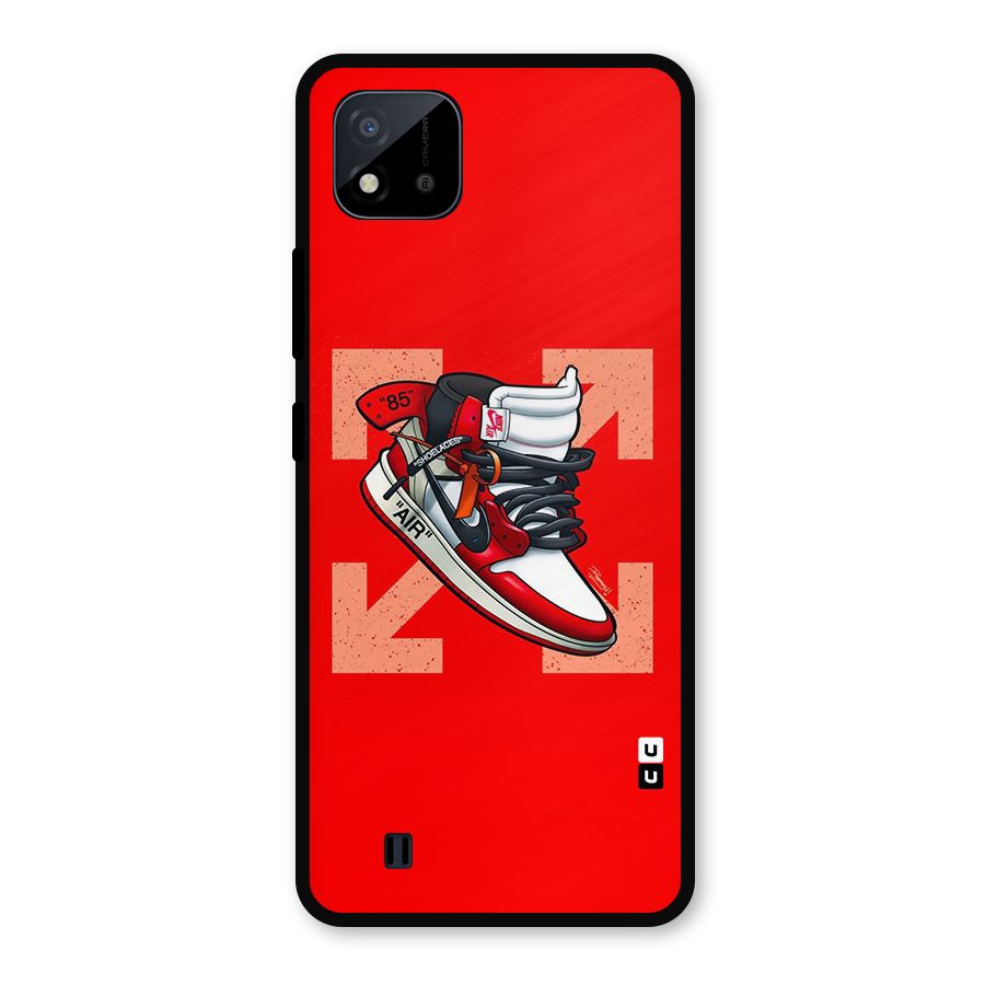 Trendy Air Shoes Metal Back Case for Realme C11 2021