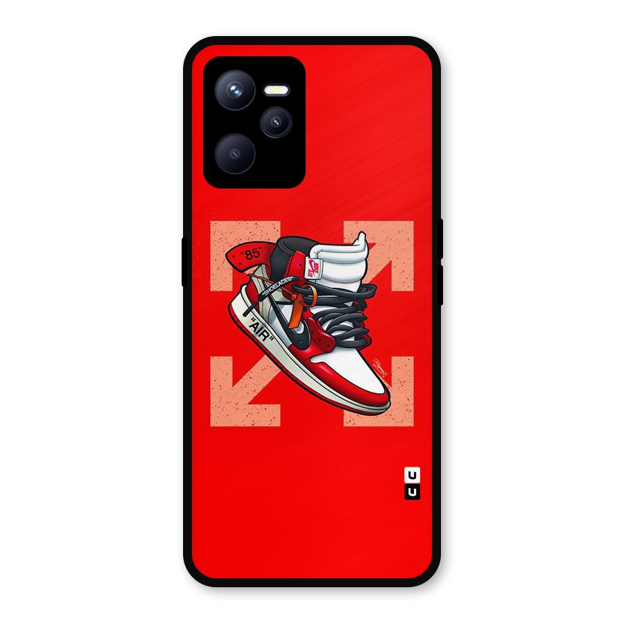 Trendy Air Shoes Metal Back Case for Realme C35