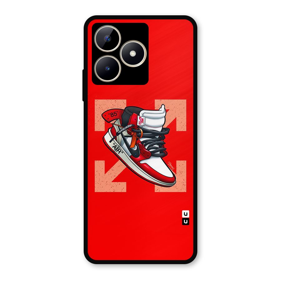 Trendy Air Shoes Metal Back Case for Realme C53