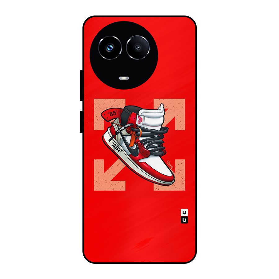Trendy Air Shoes Metal Back Case for Realme Narzo 60X