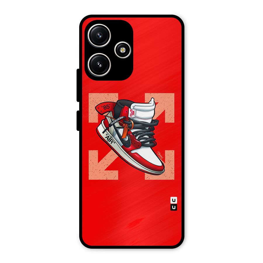 Trendy Air Shoes Metal Back Case for Redmi 12 5G