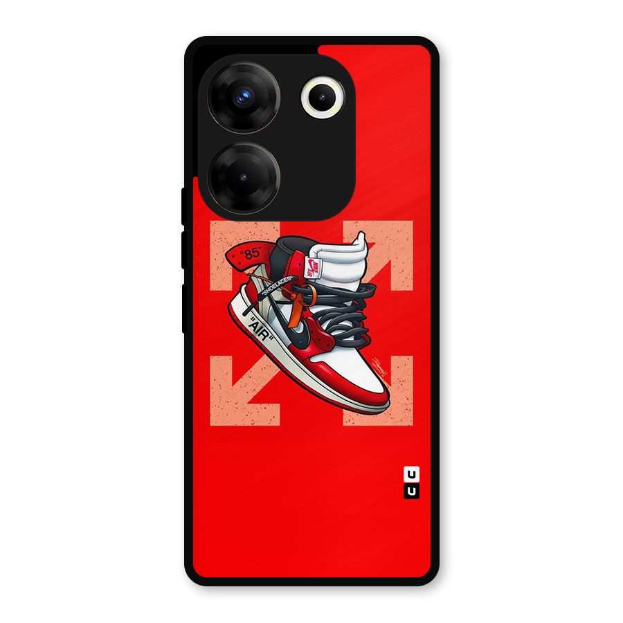 Trendy Air Shoes Metal Back Case for Tecno Camon 20 Pro