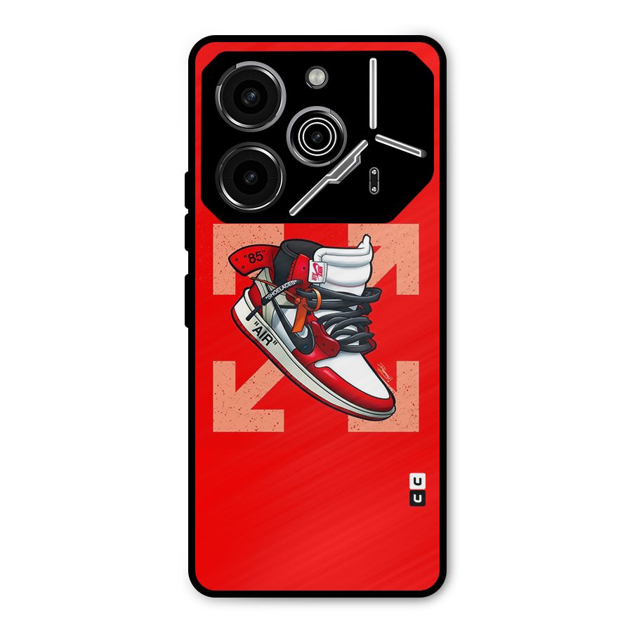 Trendy Air Shoes Metal Back Case for Tecno Pova 6 Pro