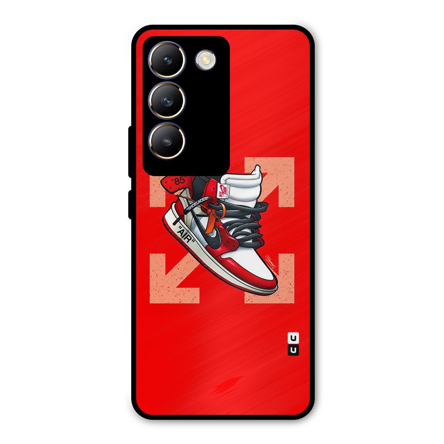 Trendy Air Shoes Metal Back Case for Vivo T3 5G
