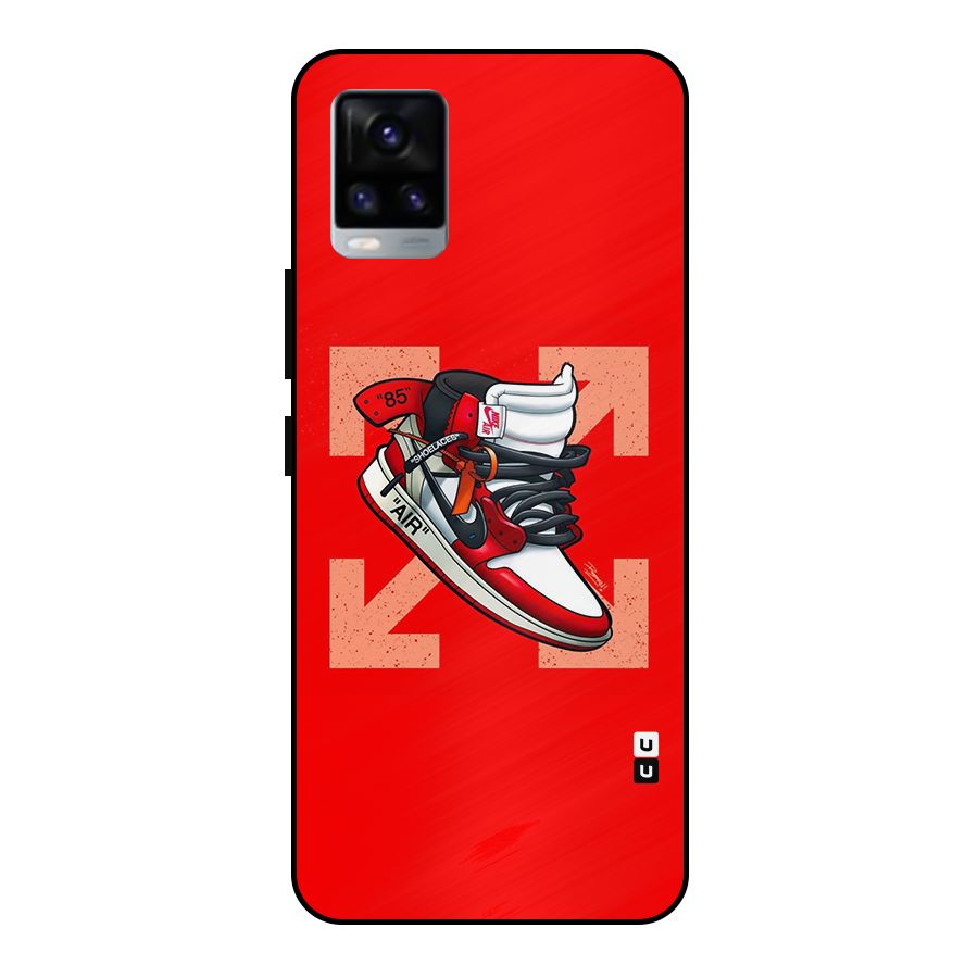 Trendy Air Shoes Metal Back Case for Vivo V20 2021