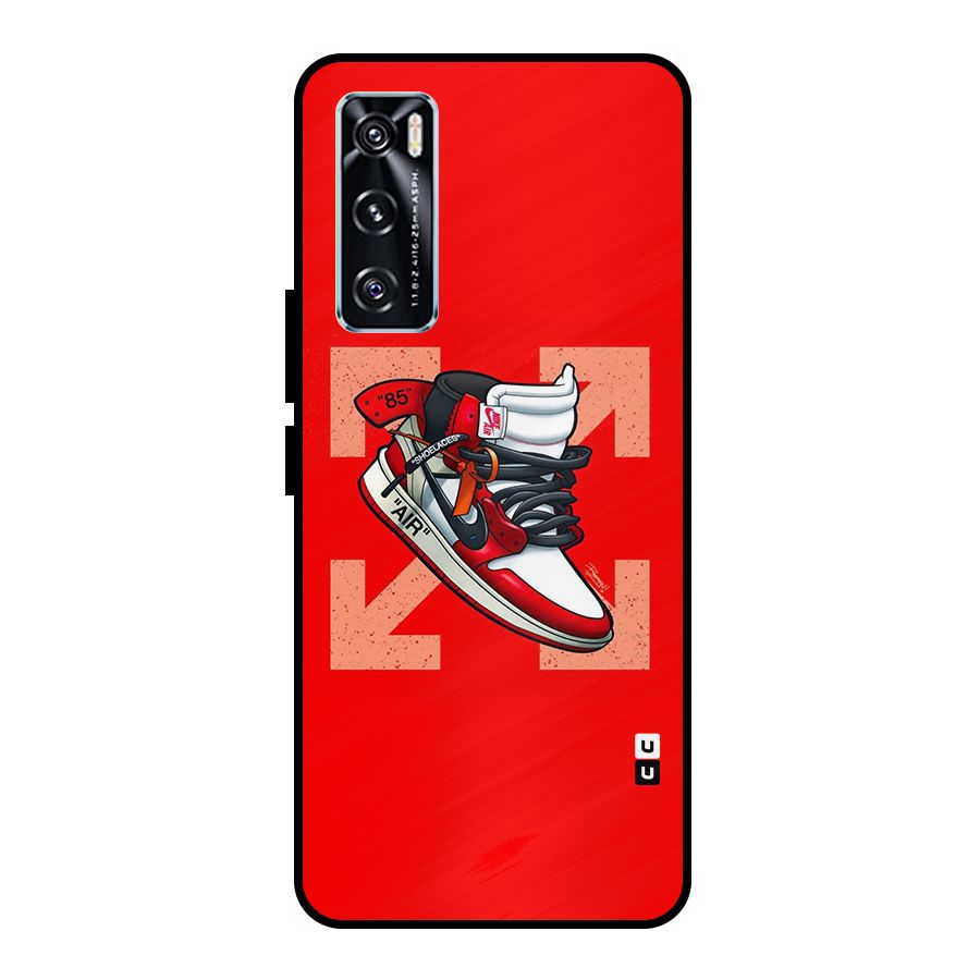 Trendy Air Shoes Metal Back Case for Vivo V20 SE