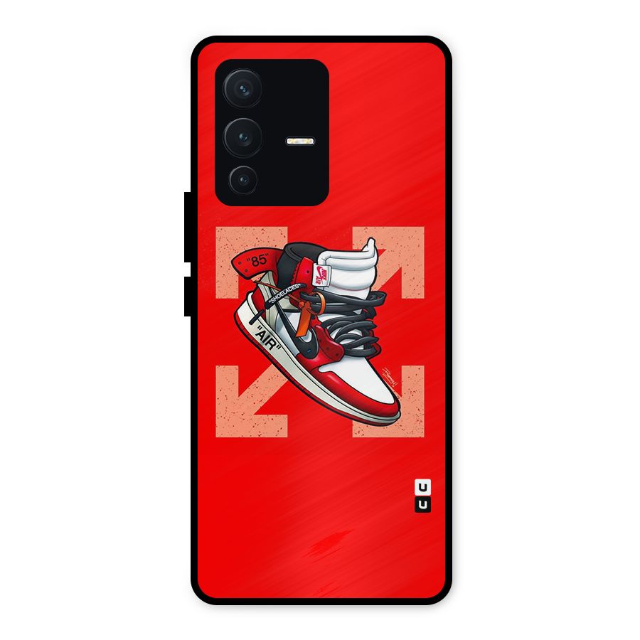 Trendy Air Shoes Metal Back Case for Vivo V23 5G