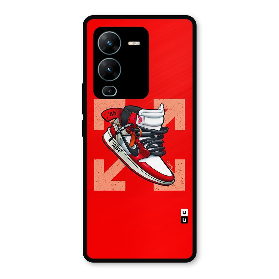 Trendy Air Shoes Metal Back Case for Vivo V25 Pro