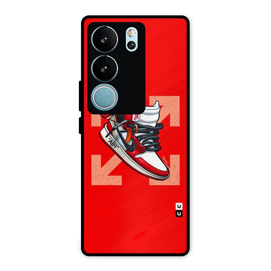 Trendy Air Shoes Metal Back Case for Vivo V29 Pro