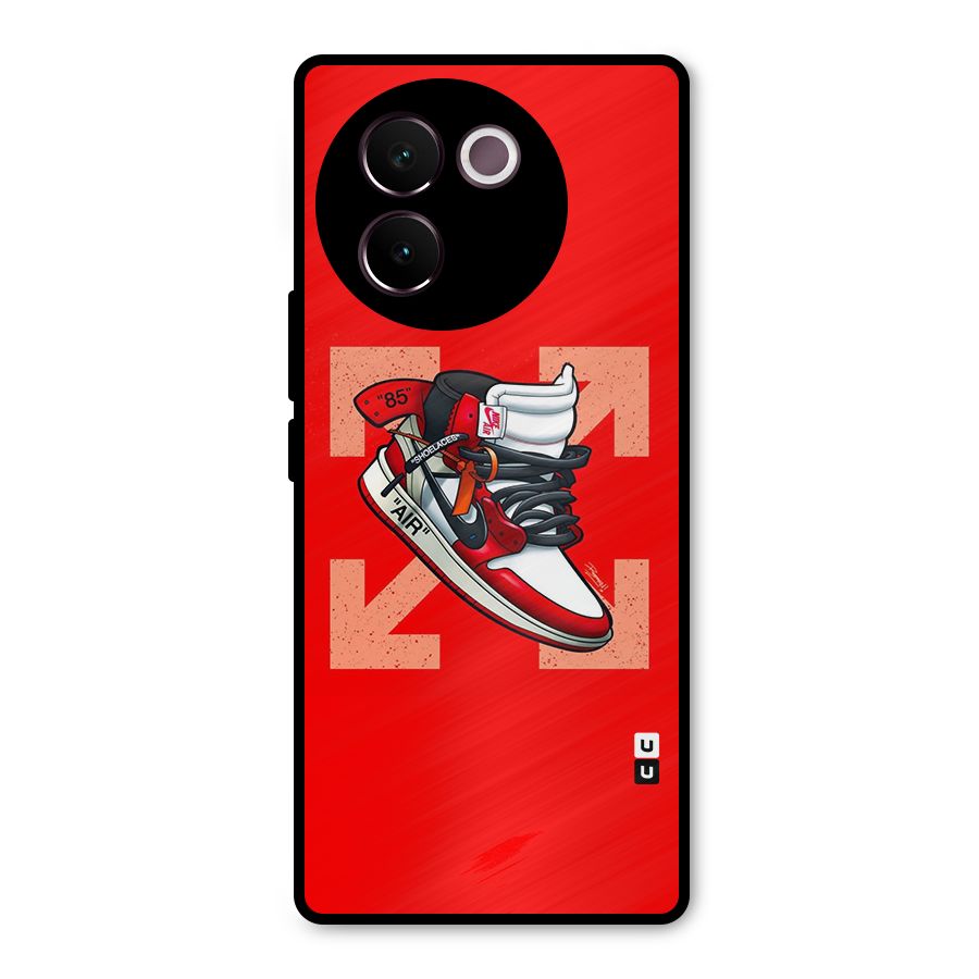 Trendy Air Shoes Metal Back Case for Vivo V30e