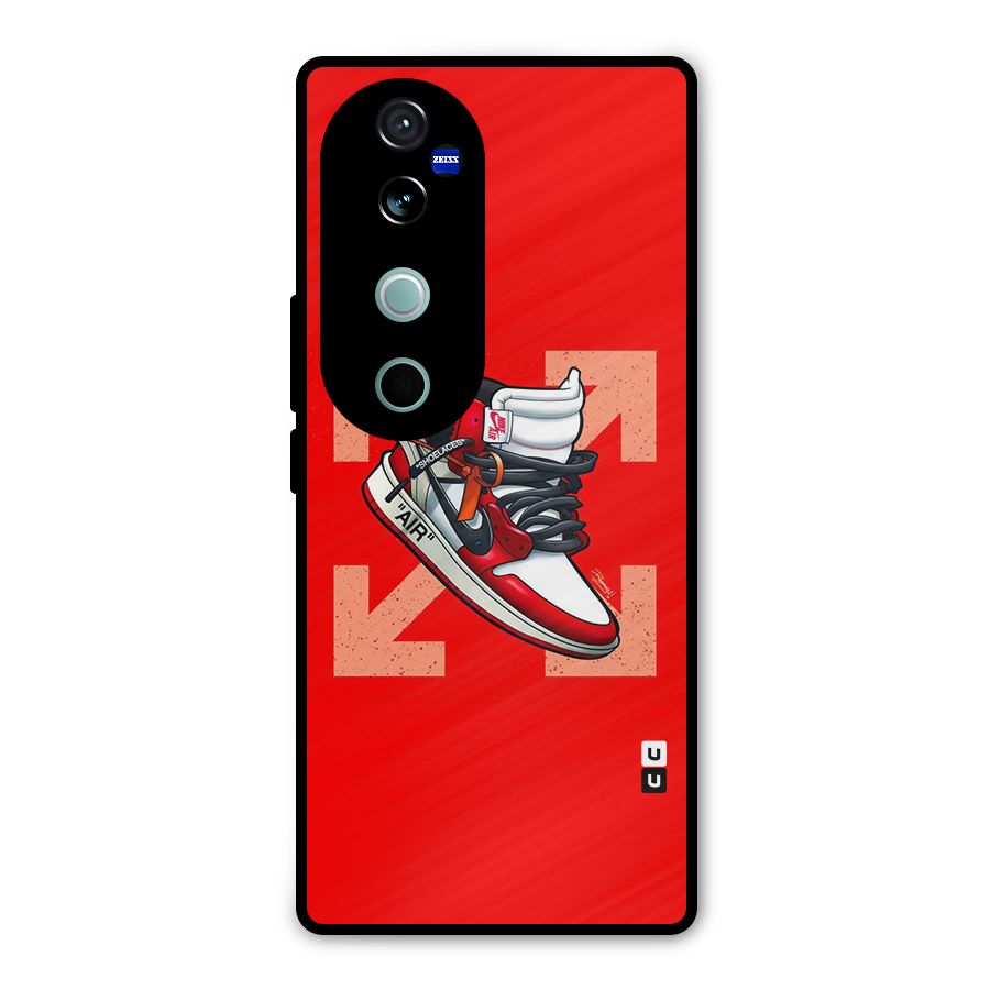 Trendy Air Shoes Metal Back Case for Vivo V40