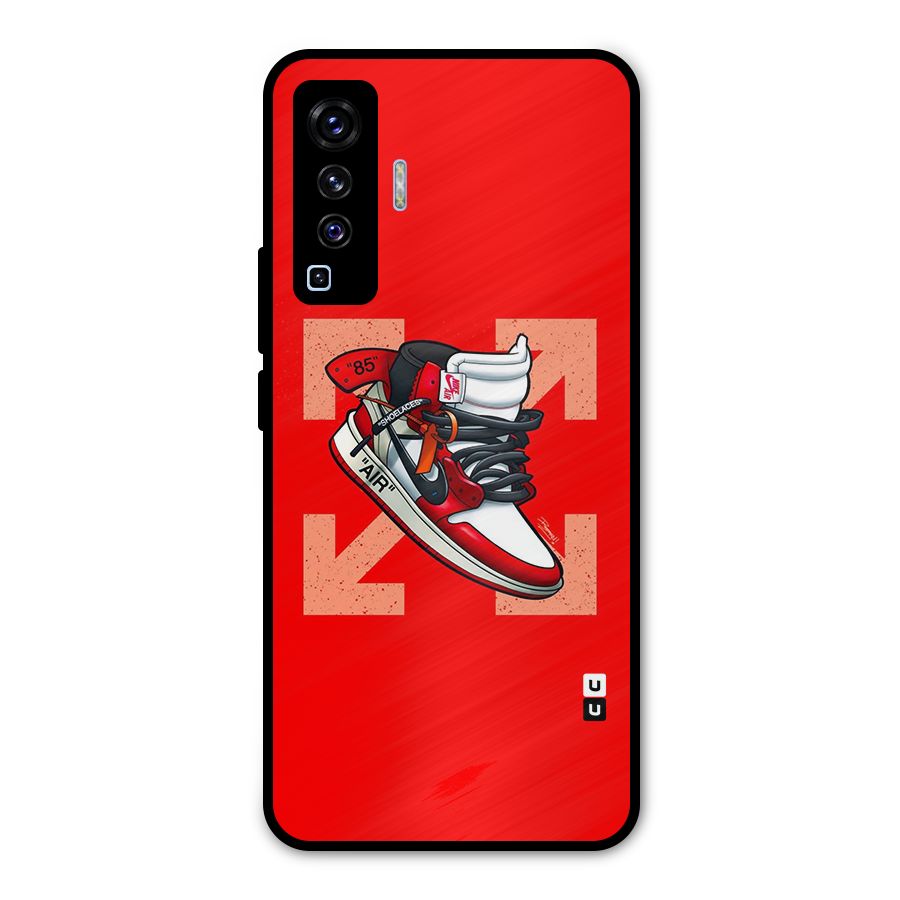 Trendy Air Shoes Metal Back Case for Vivo X50