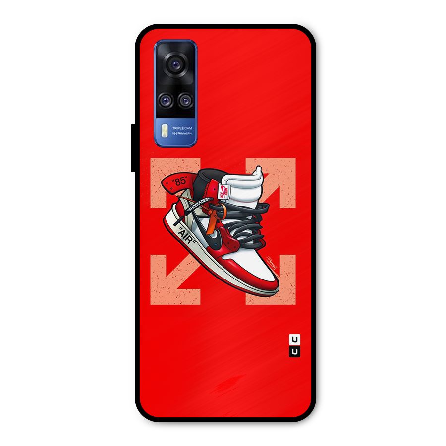 Trendy Air Shoes Metal Back Case for Vivo Y31